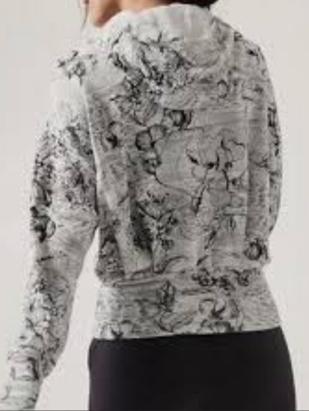 Athleta Eden Floral Hoodie Sweatshirt. Full Zip With Front Pockets - Picture 2 of 13